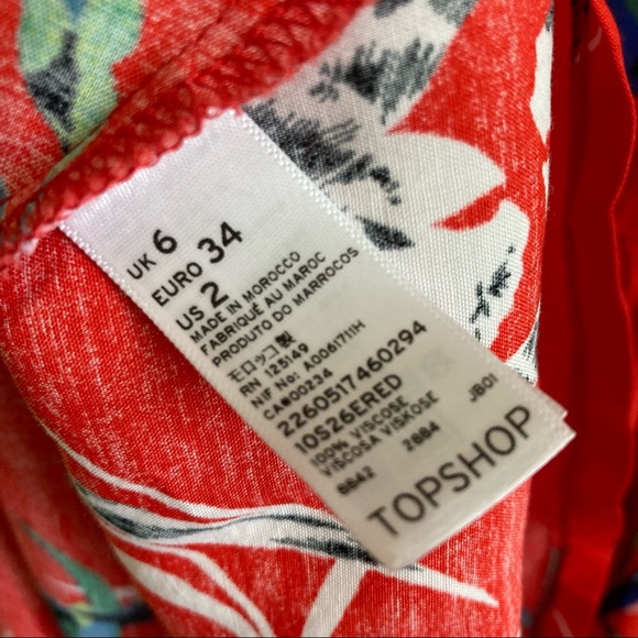 Topshop red dress US 2 - Picture 2 of 6